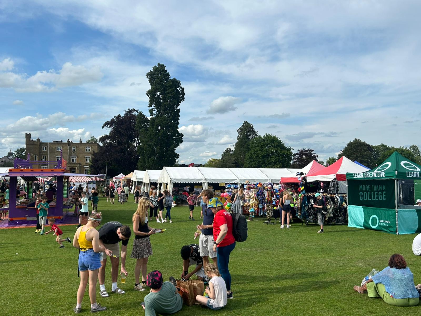 Marquee at a busy festival